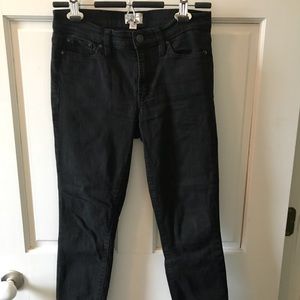 J.Crew Black Toothpick Ankle Jeans 27P
